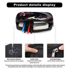 1pc Black Cat Design Large Capacity Pencil Case, Multi-Layer Storage For Pencils, Erasers, Rulers And Other Stationery. Practical Stationery For Daily School, Outdoor Sketching, Office Desk Organization, Ideal Gift For New Year, Back To School - Multicolor - View 8