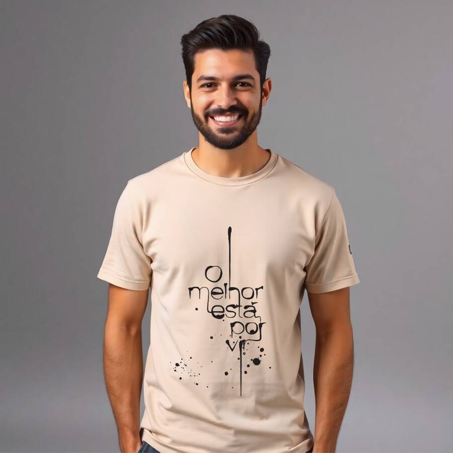 "The Best Is Yet To Come" Christian Premium Fabric T-Shirt - 米色 - 查看 1