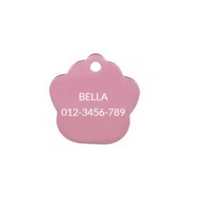 Custom Dog Tags Pendant, Personalised Cat Dog Puppy Pet ID Name Pendants, Collar Tag Pendant Pet Accessories Cat's Paw Shape Pendant, Prevention Of Accidental Loss Perfect Gift For Your Pet - Multicolor - View 23