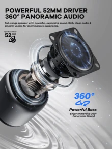 REMAX 52mm 5W Bluetooth Speaker, Clear Sound Quality, Supports Bluetooth 5.4, Up To 8 Hours Playtime, Built-In Microphone - BS155 - View 4