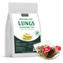 ULTHMOK Mullein Tea For Lungs Ginseng Dandelion Root Blend Tea Afternoon Herbal Tea No Additives - Mullein Lungs-50 - View 7