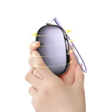 Sạc dự phòng nhanh 12000mAh, pin sạc di động 2 trong 1, máy sưởi tay, cổng USB C đầu vào/đầu ra, máy sưởi cầm tay có màn hình hiển thị kỹ thuật số, điều chỉnh nhiệt độ nhiều cấp độ, sạc thiết bị di động cho các hoạt động ngoài trời và cắm trại, máy sưởi tay mini mùa đông, quà tặng ngày Valentine. - Màu tím - Xem 4