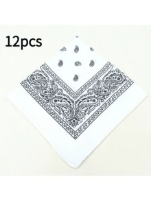 21-Inch Polyester Paisley Pattern Rock Street Hip-Hop Style Headscarf, Featuring Moisture-Wicking And Quick-Drying Decorative Design, Ideal Gift, Can Be Used As Bohemian Headscarf, Soft Scarf, Robe Accessory Or Ladies Veil - Multicolor - View 24