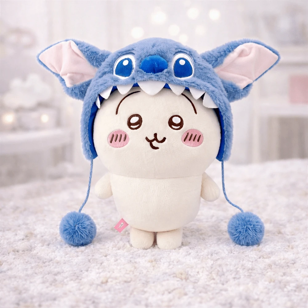 千川系列角色扮演玩偶毛绒玩具，史迪奇头饰和兔兔毛绒玩具，生日和圣诞节节日礼物 - 藍黃色 - 查看 1