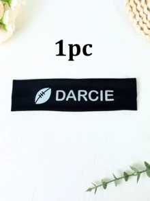 1/3/5 chiếc Băng đô in chữ theo yêu cầu, Băng đô thể thao in tên cá nhân, 19x4.8cm, Nhiều màu sắc và họa tiết, Thích hợp cho thể thao và tiệc tùng, Quà tặng Ngày Valentine. Dành cho cả nam và nữ. Phụ kiện đội thể thao, Phụ kiện đám cưới, Trang trí tiệc. - Nhiều màu - Xem 15