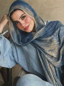 1 chiếc khăn trùm đầu nữ bằng vải rayon họa tiết cầu vồng, kiểu dáng boho thời trang có tua rua, thích hợp cho các buổi tụ họp và lễ kỷ niệm. - Khăn trùm đầu sọc nhiều màu - Xem 20