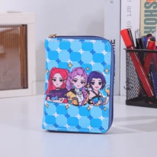 Mattel K-POP Demon Hunter Commemorative Coin Purse - Cute Cartoon Zipper Pouch, Suitable For Women And Girls, Small Wallet To Hold Cash, Cards, Cosmetics, Anime Character Design, Multiple Styles Available