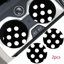 2pcs Car Cup Holder Coasters, Non-Slip Shock-Proof Universal Stylish Car Cup Mats, Small/Medium/Large Polka Dot Coasters, Ideal Valentine's Day Gift For Her - A - View 14