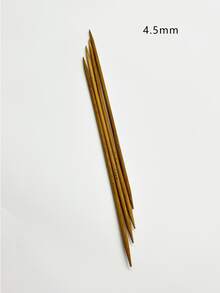 25cm Double-Pointed Knitting Needles 1 Set/Carbonized Bamboo Knitting Needles (4pcs) 2.0mm-2.25mm-2.5mm-2.75mm-3.0mm-3.25mm-3.5mm-3.75mm-4.0mm-4.5mm-5.0mm-5.5mm-6.0mm-6.5mm-7.0mm-8.0mm-9.0mm-10.0mm - Khaki - View 13