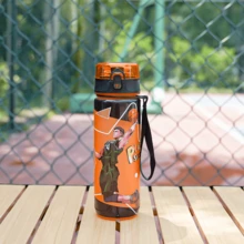 1pc 1000ml/32oz & 750ml/26oz Large Capacity 3D Printed Butterfly & Football Pattern Water Bottle, Straight Drinking Spout, Carry Strap For Convenient Portability, Suitable For Outdoor, Gym, Holiday & Birthday Gifts - Multicolor - View 18