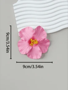 3件套芙蓉花发夹，适合女士和女孩，大号多色热带人造花发夹，波西米亚风格发饰，适合夏季海滩、夏威夷派对、婚礼、情人节（红色、白色、粉色），发夹、发卡、发夹、头饰、发卡 - 彩色 - 查看 7