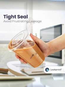 双层防漏真空保温杯，带提手和热升华盖——节日送礼佳品，节日设计 - 彩色 - 查看 7