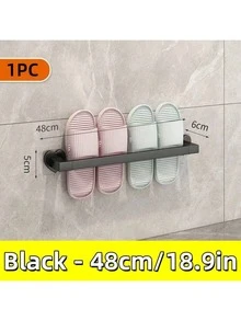 Heart-Shaped No-Drill Towel Rack, Wall-Mounted Storage Rack, Bathroom Accessories Wall-Mounted Towel Bar, Bathroom Vanity Storage Hanger, Slipper Rack, Slipper Storage Rack, Suitable For Home Decor, Bathroom Decor, Kitchen Accessories, Easy Installation Without Damaging Walls - Black Heart-shaped Base - View 16