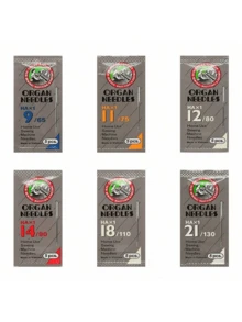 Organ家用缝纫机针HAX1，适用于Janome、Brother缝纫机针9/65、11/75、12/80、14/90、18/110、21/130 - 彩色 - 查看 2