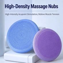 3 szt. 33 cm maty do jogi, odpowiednie do jogi, pilatesu i treningu równowagi, akcesoria do siłowni, sport, siłownia, treningi domowe, akcesoria sportowe, antypoślizgowe i trwałe do jogi i pilatesu - Wielokolorowe - Zobacz 4