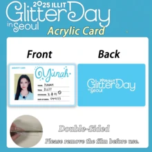 Ill-IT 卡、身份证、Glitterday 周边卡、Kpop 粉丝周边商品、元熙、Iroha、Moka、珉周卡、卡片、收藏卡、蓝白卡片、可收纳于卡套、生日礼物、派对礼品 - 彩色 - 查看 15