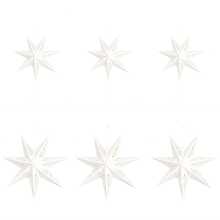 3D Hollow Paper Star Lantern, Suitable For Decorating Windows, Walls, Christmas Trees, Pendant Lights Or Creating A Dreamy Ceiling Decor, Applicable For Weddings, Birthday Parties, Home Decor, Middle Eastern Holiday Decorations, Eid Decorations (Bulb Not Included) - White - View 13