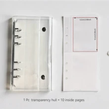 A6 Half-Size Sticker Storage Album, Loose-Leaf Planner, Tape Cutter, Membrane Separator, Notes, Photo Album Materials Collection - Multicolor - View 7