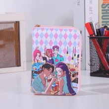 Mattel K-POP Demon Hunter Commemorative Coin Purse - Cute Cartoon Zipper Pouch, Suitable For Women And Girls, Small Wallet To Hold Cash, Cards, Cosmetics, Anime Character Design, Multiple Styles Available