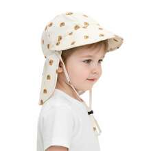 1 pezzo Cappello da sole in rete traspirante per bambini con motivi a cartone animato di unicorno/leone/zoo/zebra/orso/oceano, adatto per attività all'aperto di bambini piccoli, parco giochi, viaggi, spiaggia, nuoto - Multicolore - Visualizzare 5