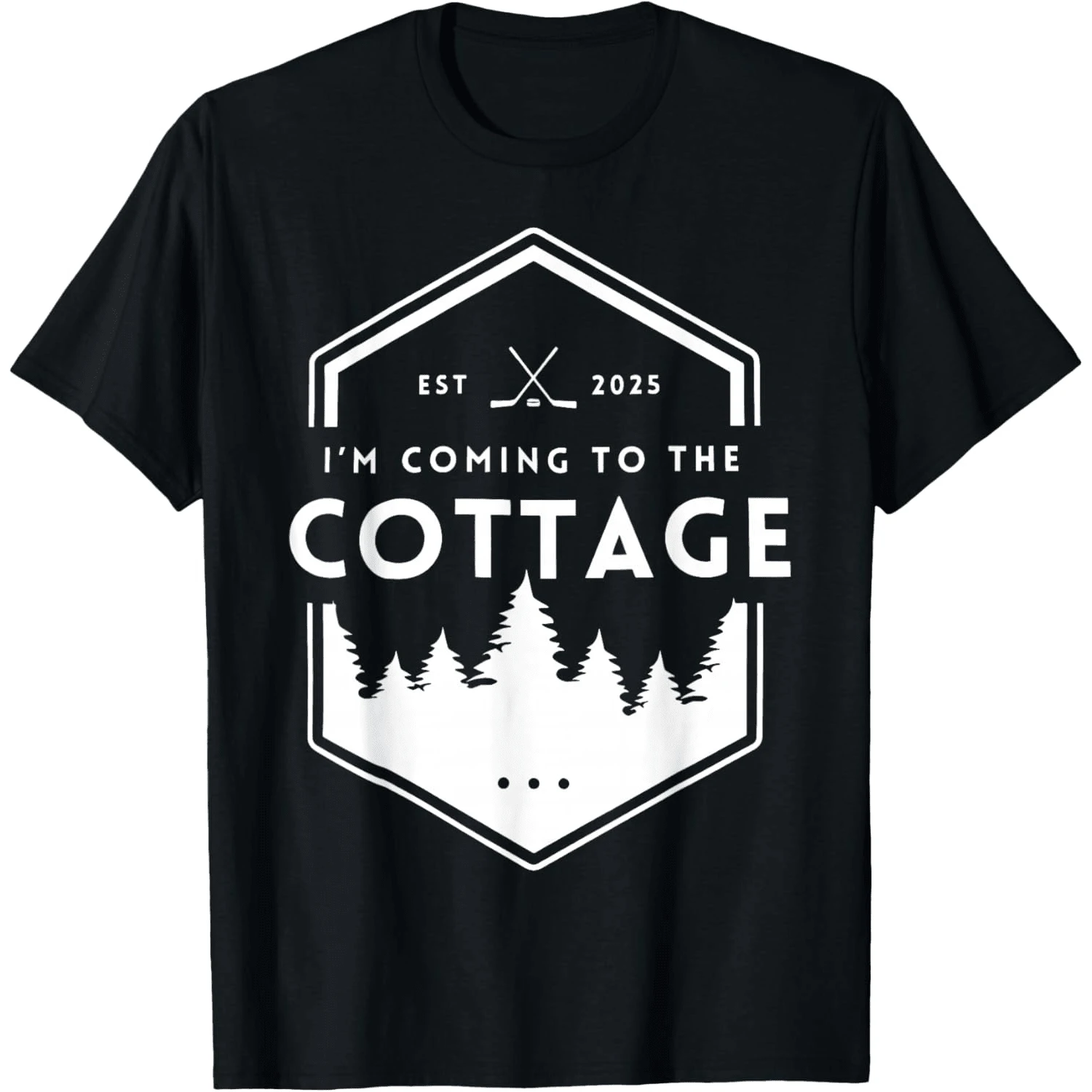 Coming To Che Cottage Cozy Outdoors Hookey Heated Rivalry T-Shirt - Đen 1 - Xem 1