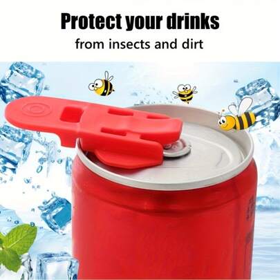 6件套可重复使用塑料啤酒罐开瓶器，易握家用开瓶器