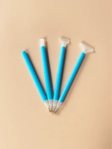 4pcs/Set Diamond Painting Glue Pen Kit, Includes Diamond Pen Tips In Pink/Blue/Purple Colors - Multicolor - View 7