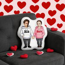1 Personalized Pillow - Customized Face, Hoodie. Unique And Breathable, Suitable For Her, Him, It, Boyfriend, Girlfriend, Dad, Mom, Family, Friends, Anniversary, Mother's Day, Birthday, Valentine's Day, Christmas, Halloween, Graduation Ceremony, Father's Day, Wedding, Housewife, Sofa, Bed, Car, Tea Room, Bedroom, Bathroom, Living Room, Dining Room - Multicolor - View 8