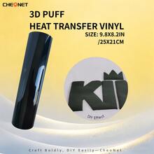 Vinilo de transferencia de calor 3D - Vinilo 3D navideño, adecuado para ropa DIY, patrones de silueta y varios usos, material decorativo de colores mixtos - Multicolor - Ver 101