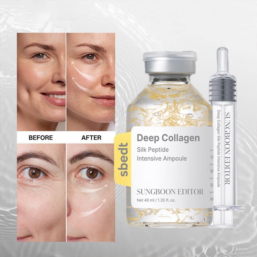 SUNGBOON EDITOR Deep Collagen Wrinkle Filler Serum | Korean Anti-Aging Facial Serum, Containing Collagen And Peptides | Firming, Wrinkle Care, Collagen Essence For Hydrating And Refining Skin - 預設 - 查看 1