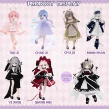 1 mô hình búp bê MJD thuộc dòng Creators' Essence | Bao gồm giá đỡ trưng bày | Mô hình búp bê khớp nối ngẫu nhiên | Quà tặng Ngày Valentine, Lễ Phục Sinh, Năm Mới - Nhiều màu - Xem 2