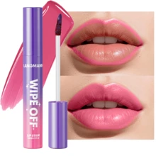 Lip Stain Face Mask, Wipe-Off Lip Tint, Waterproof, Non-Smudge, High Color Payoff, Long-Lasting Lip Tint Peel-Off Makeup, Matte Finish, All-Day Wear - 6 màu - Xem 12