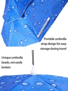 男女通用遮阳伞帽——解放双手，防雨防晒，头戴式遮阳伞帽，钓鱼遮阳伞帽，户外可折叠遮阳伞帽，适合旅行、徒步、高尔夫、露营、海滩、园艺等场合。 - 彩色 - 查看 6