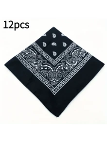 21-Inch Polyester Paisley Pattern Rock Street Hip-Hop Style Headscarf, Featuring Moisture-Wicking And Quick-Drying Decorative Design, Ideal Gift, Can Be Used As Bohemian Headscarf, Soft Scarf, Robe Accessory Or Ladies Veil - Multicolor - View 25