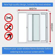 White PP Nano Sheer Curtain - Anti-Insect/Anti-Mosquito/Anti-Dust, Translucent And Breathable, Suitable For Bedroom, Living Room, Kitchen, Easy Installation, Washable, Wrinkle-Resistant