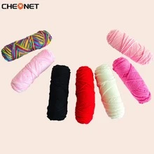 1 pieza de hilo tejido a mano, hilo suave de grosor medio, ideal para hacer bufandas, sombreros, chaquetas, suéteres, bolsas, muñecas y cojines de bricolaje - multicolor - Ver 9