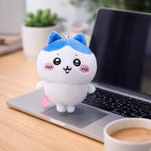 Cute Cartoon Doll Plush Toy Hachiware Collection Doll Festival Gift Plush Backpack Keychain - Blue - View 6