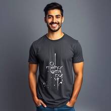 "The Best Is Yet To Come" Christian Premium Fabric T-Shirt - Lead Gray - View 1