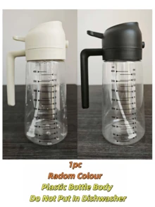1pc White Plastic Oil Sprayer Bottle With Precise Measurement Scale, Refillable And Reusable Oil Mister, Suitable For Olive Oil And Various Liquids, Spray-Pour Dual Function - Multicolor - View 17