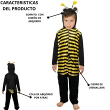 LA CASA ENCANTADA Unisex Child Spring  Bee Wasp Costume - Black - View 3