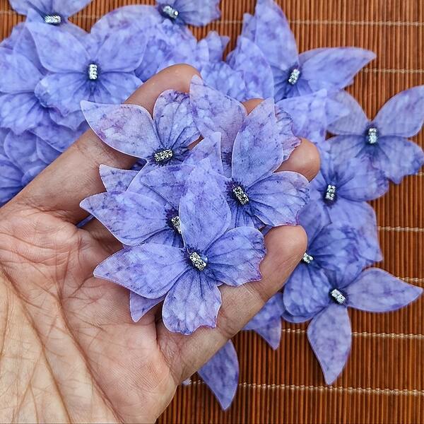 50pcs Elegant Mesh Colorful Butterfly Appliques - 3D Handmade Fabric Patches Suitable For Hair Clips DIY, Wedding Gowns, Headpieces, Clothing Embellishment, Bouquet Decoration, Jewelry Making Supplies, Hair Accessories And Bridal Headpieces, Wedding Party Supplies, Delicate Lightweight Double-Layer Chiffon Butterflies, DIY Crafts, Clothing Decoration, Sewing Accessories, Home Decor, Party Decoration, Wedding Decoration, Easter Decoration, Valentine's Day Decoration, Garden, Yard Decor, Best Gift Choice