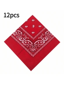 21-Inch Polyester Paisley Pattern Rock Street Hip-Hop Style Headscarf, Featuring Moisture-Wicking And Quick-Drying Decorative Design, Ideal Gift, Can Be Used As Bohemian Headscarf, Soft Scarf, Robe Accessory Or Ladies Veil - Multicolor - View 26