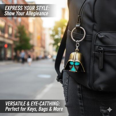 StarWars Official Metal Keychain - Durable Metal Material, Retro Design, Suitable For Car Keys, Bags, Backpacks - Ideal Gift For Fans And Collectors, Bag Charm, Classic Character, Long-Lasting, Character Keychain