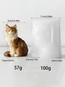 Khuôn hình mèo nằm thủ công, tương thích với thạch cao, nhựa, thích hợp cho làm vườn, trang trí bể cá, trang trí nhà cửa và phòng ngủ, dụng cụ tự làm. - Trắng - Xem 14