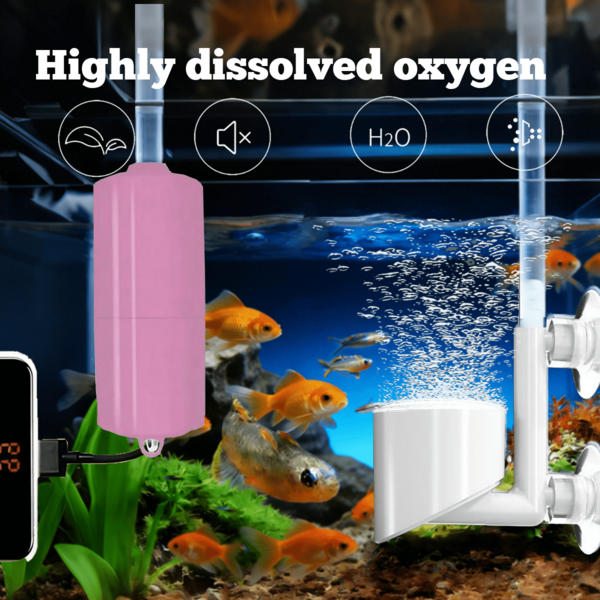 1PC Portable Oxygen Pump For Outdoor Fishing! USB Powered Silent Aerator, Compatible With Power Banks, Can Be Turned On And Used Without The Need For A Battery. And Long-Lasting, Ensuring The Freshness Of Live Fish, Is An Essential And Efficient Equipment For Outdoor Fishing And Live Fish Transportation.