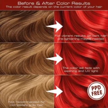 3 In 1 Red Hair Dye Shampoo,Easy To Color, Moisturizing, Cleaning And Soft Red Hair, Lazy People Easy To Dye Hair Dye To Create Uniform Color, Bright Appearance, The Perfect Gift Choice - 紅色 - 查看 6