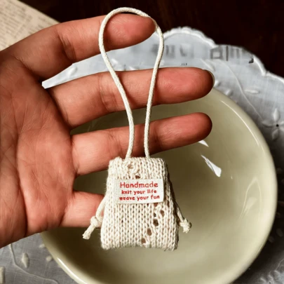 10-15厘米娃娃针织迷你手提包，可爱托特包，娃娃屋服装装饰配件，迷你家居装饰，迷你模型