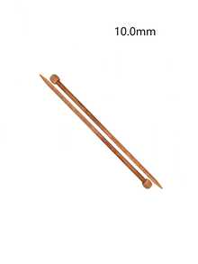 35cm單頭針編織針套裝/碳化竹針（2pcs）2.0mm-2.25mm-2.5mm-2.75mm-3.0mm-3.25mm-3.5mm-3.75mm-4.0mm-4.5mm-5.0mm-5.5mm-6.0mm-6.5mm-7.0mm-8.0mm-9.0mm-10.0mm - 卡其色 - 查看 9