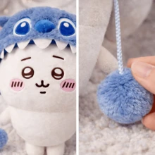 千川系列角色扮演玩偶毛绒玩具，史迪奇头饰和兔兔毛绒玩具，生日和圣诞节节日礼物 - 藍黃色 - 查看 3