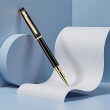 A High-End Black Metal Ballpoint Pen/Elegant Executive Pen For Both Men And Women/Smooth Ink/Business Gift And Corporate Promotion/Daily Office Use/Student Calligraphy Pen/Replaceable Pen Refill